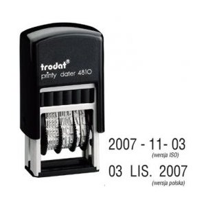 Datownik 4810/MA Trodat ISO  DD-MM-RRRR 