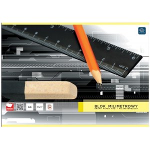 BLOK MILIMETROWY A4, 20K. INTERDRUK