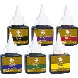 TUSZ KREŚLARSKI 35ML, ASTRA, CZARNY PERŁA