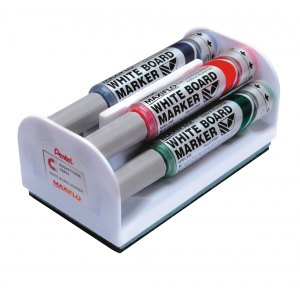 MWL5M-4N - Komplet marker&oacute;w do tablic + gabka Pentel