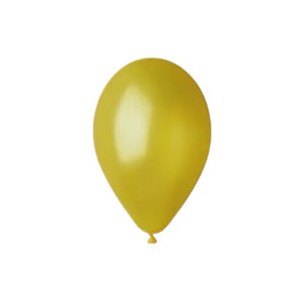 BALON 10  METALIK Ż&Oacute;ŁTY