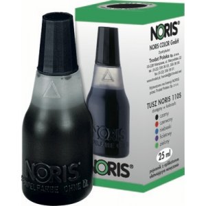 TUSZ DO STEMPLI NORIS, 110S, 25ML. CZARNY