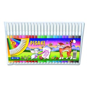 FLAMASTRY ZMYWALNE, 24 KOLORY, KAMET