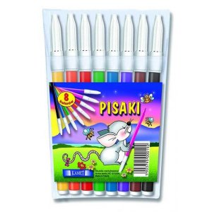FLAMASTRY ZMYWALNE, 8 KOLORÓW, KAMET