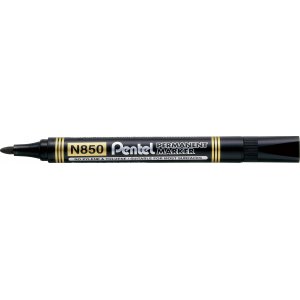 MARKER PERMANENTNY N850-A, OKR. KOŃCÓWKA PENTEL, CZARNY
