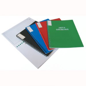 TECZKA AKT OSOBOWYCH, BINDOWANA, NADRUK, CZARNA ,INTERDRUK