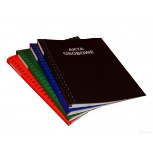 TECZKA AKT OSOBOWYCH, BIGOWANA, NADRUK, ZIELONA, INTERDRUK