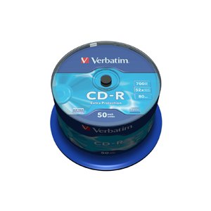PŁYTA VERBATIM CD-R, 700MB, CAKE 50
