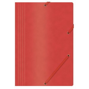 TECZKA Z GUMKĄ OFFICE PRODUCTS, PRESZPANOWA, A4, CZERWONA