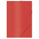 TECZKA Z GUMKĄ OFFICE PRODUCTS, PRESZPANOWA, A4, CZERWONA