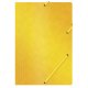 TECZKA Z GUMKĄ OFFICE PRODUCTS, PRESZPANOWA, A4, ŻÓŁTA