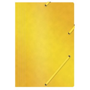 TECZKA Z GUMKĄ OFFICE PRODUCTS, PRESZPANOWA, A4, Ż&Oacute;ŁTA