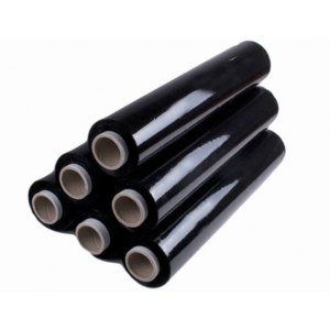 FOLIA STRETCH rolka 50cm 2.4kg netto CZARNA