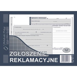 Zgłoszenie reklamacyjne