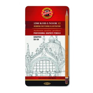 ZESTAW OŁ&Oacute;WK&Oacute;W TECHNICZNYCH 5B-5H, KOH-I NOOR