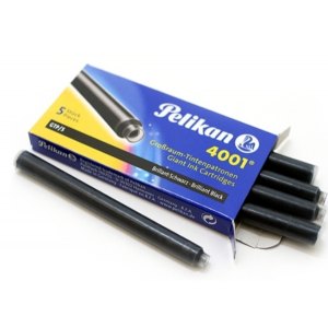 NABOJE DO PI&Oacute;R, DŁUGIE, PELIKAN, BRILLIANT BLACK