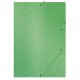 TECZKA Z GUMKĄ OFFICE PRODUCTS, PRESZPANOWA, A4, ZIELONA