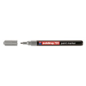 Marker Edding 791 lakierowy okrągła końcówka 1-2mm srebrny