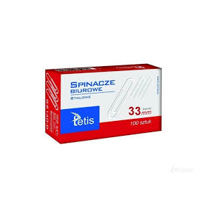 SPINACZ OKRĄGŁY GS140, 33MM. SREBRNY, TETIS