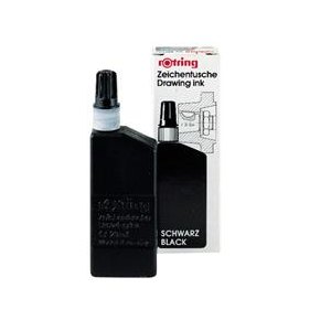 TUSZ KREŚLARSKI, 23ML, ROTRING CZARNY