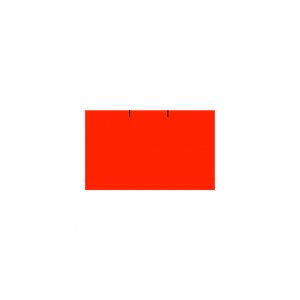 Taśma do metkownicy, dwurzędowa, fluor czerwona, 26x16mm