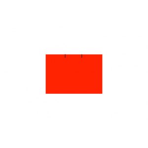 Taśma do metkownicy, dwurzędowa, fluor czerwony, 23x16mm