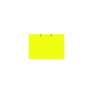 Taśma do metkownicy, dwurzędowa, fluor żółta, 23x16mm