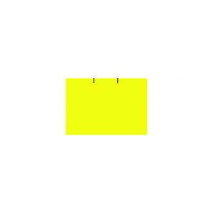 Taśma do metkownicy, dwurzędowa, fluor żółta, 23x16mm