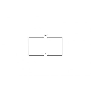 Taśma do metkownicy, jednorzędowa, prostok. biała, 21,5x12mm