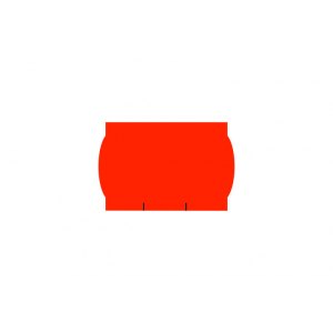 Taśma do metkownicy, dwurzędowa, fluor czerwona, 26x16mm