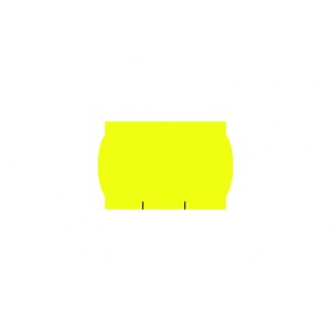 Taśma do metkownicy, dwurzędowa, fluor żółta, 26x16mm