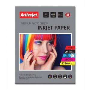 PAPIER FOTO A4 180G/20 ACTIVEJET