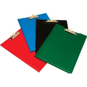 DESKA A5 PVC Z KLIPEM I OKŁADKĄ NIEBIESKA