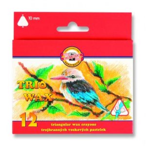KREDKI WOSKOWE TRIO WAX JUMBO, 12 KOLORÓW, KOH-I NOOR