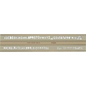 SZABLON CYFROWO-LITEROWY, 0,5 MM, KOH-I NOOR
