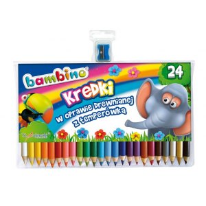 KREDKI BAMBINO W DREW. OPRAW. + TEMP, 24 KOLORY, MAJEWSKI