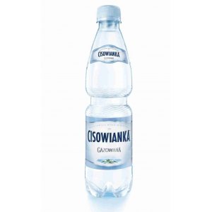 WODA MINERALNA, GAZOWANA, CISOWIANKA, 0,5L + KAUCJA