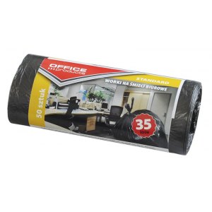 WORKI NA ŚMIECI,  HDPE , 48X56, 35L, 50SZT., CZARNE