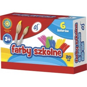 FARBY SZKOLNE 6 KOLORÓW, 20ML, AS-ASTRA