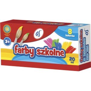 FARBY SZKOLNE 8 KOLOR&Oacute;W, 20ML, AS-ASTRA