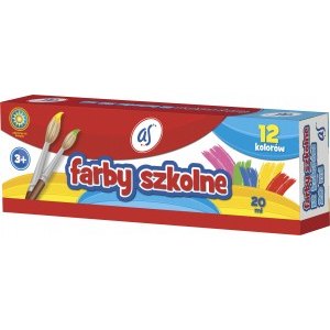 FARBY SZKOLNE 12 KOLORÓW, 20ML, AS-ASTRA