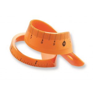 LINIJKA GIĘTKA, 20CM, POMARŃCZOWA, BL020-PB, TETIS