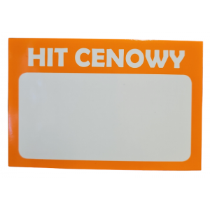 CENÓWKA  HIT CENOWY  9 cm x 6 cm