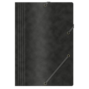 TECZKA Z GUMKĄ OFFICE PRODUCTS, PRESZPANOWA, A4, CZARNA