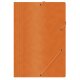TECZKA Z GUMKĄ OFFICE PRODUCTS, PRESZPANOWA, A4, POMARAŃCZ.