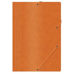 TECZKA Z GUMKĄ OFFICE PRODUCTS, PRESZPANOWA, A4, POMARAŃCZ.