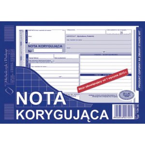 Nota korygująca