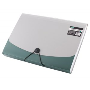 TECZKA HARMONIJKOWA 5888, 12-PRZEGR&Oacute;DEK, ZIELONA