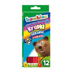 KREDKI OŁ&Oacute;WKOWE BAMBINO, 12 KOLOR&Oacute;W, MAJEWSKI