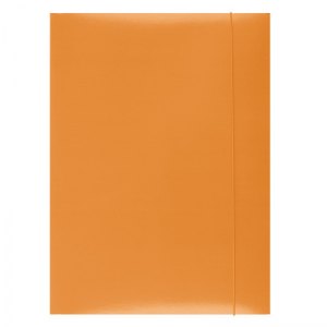 TECZKA Z GUMKĄ OFFICE PRODUCTS, KARTON, A4, POMARAŃCZOWA